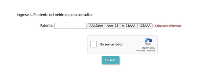 Paso 2 para consultar o cambiar el turno de la VTV en San Miguel